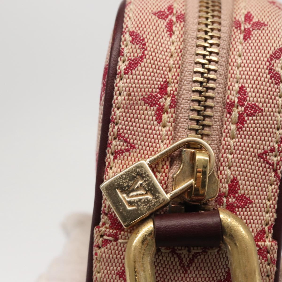 LOUIS VUITTON Monogram Mini Juliet MM Shoulder Bag Red M92219 LV Auth ka1957