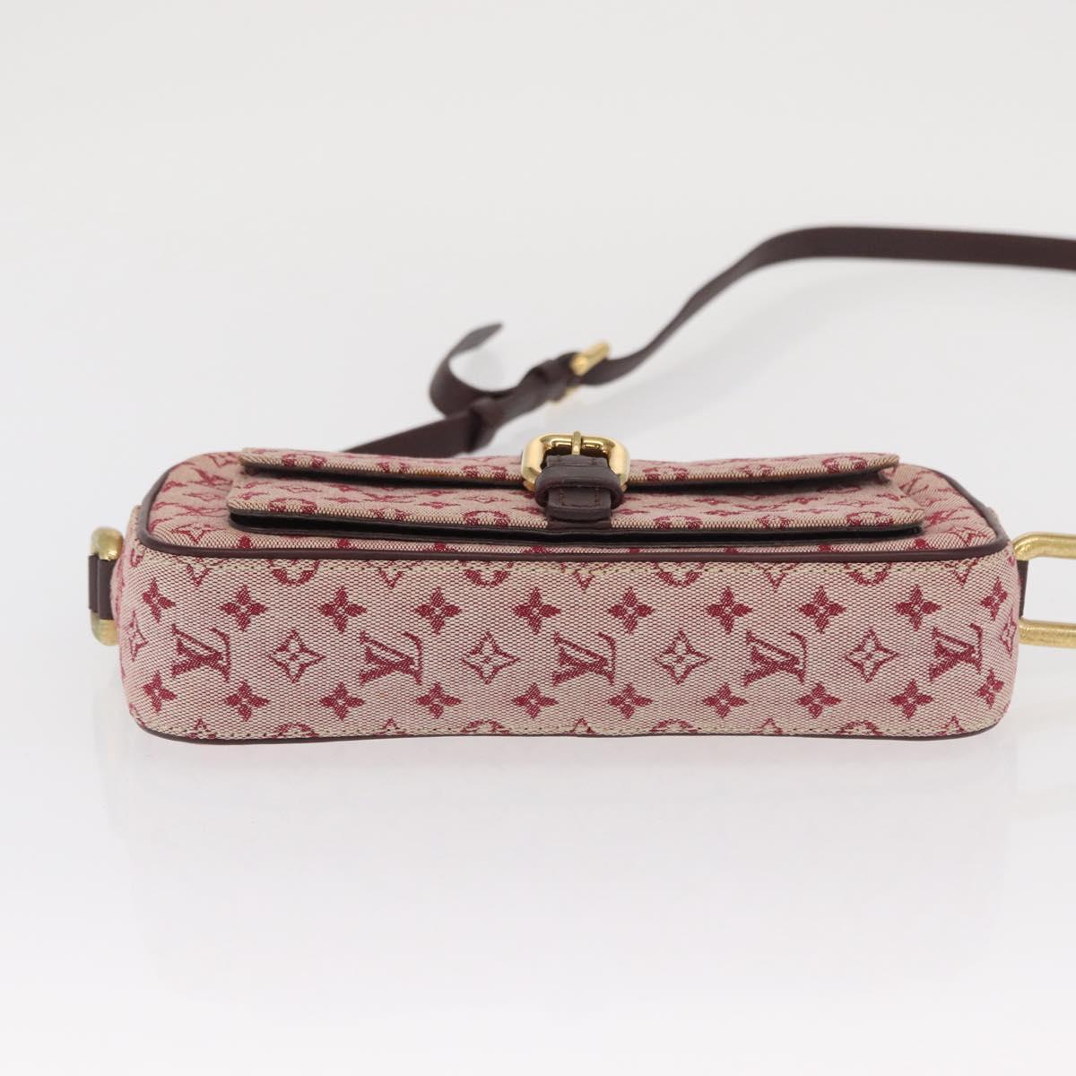 LOUIS VUITTON Monogram Mini Juliet MM Shoulder Bag Red M92219 LV Auth ka1957