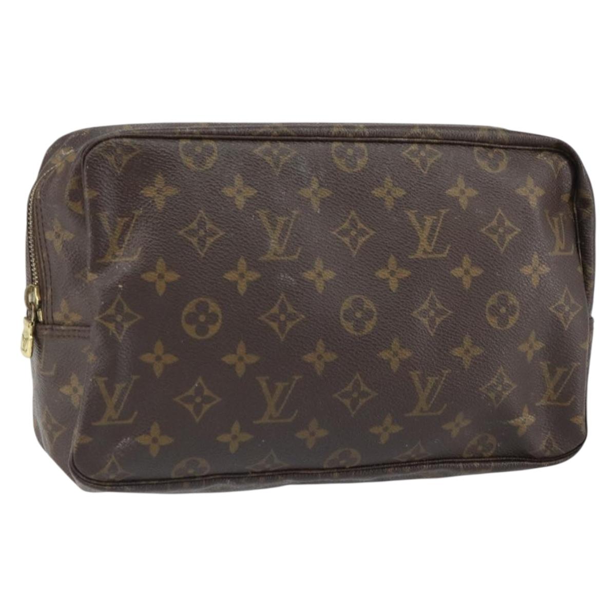 LOUIS VUITTON Monogram Trousse Toilette 28 Clutch Bag M47522 LV Auth ka1964