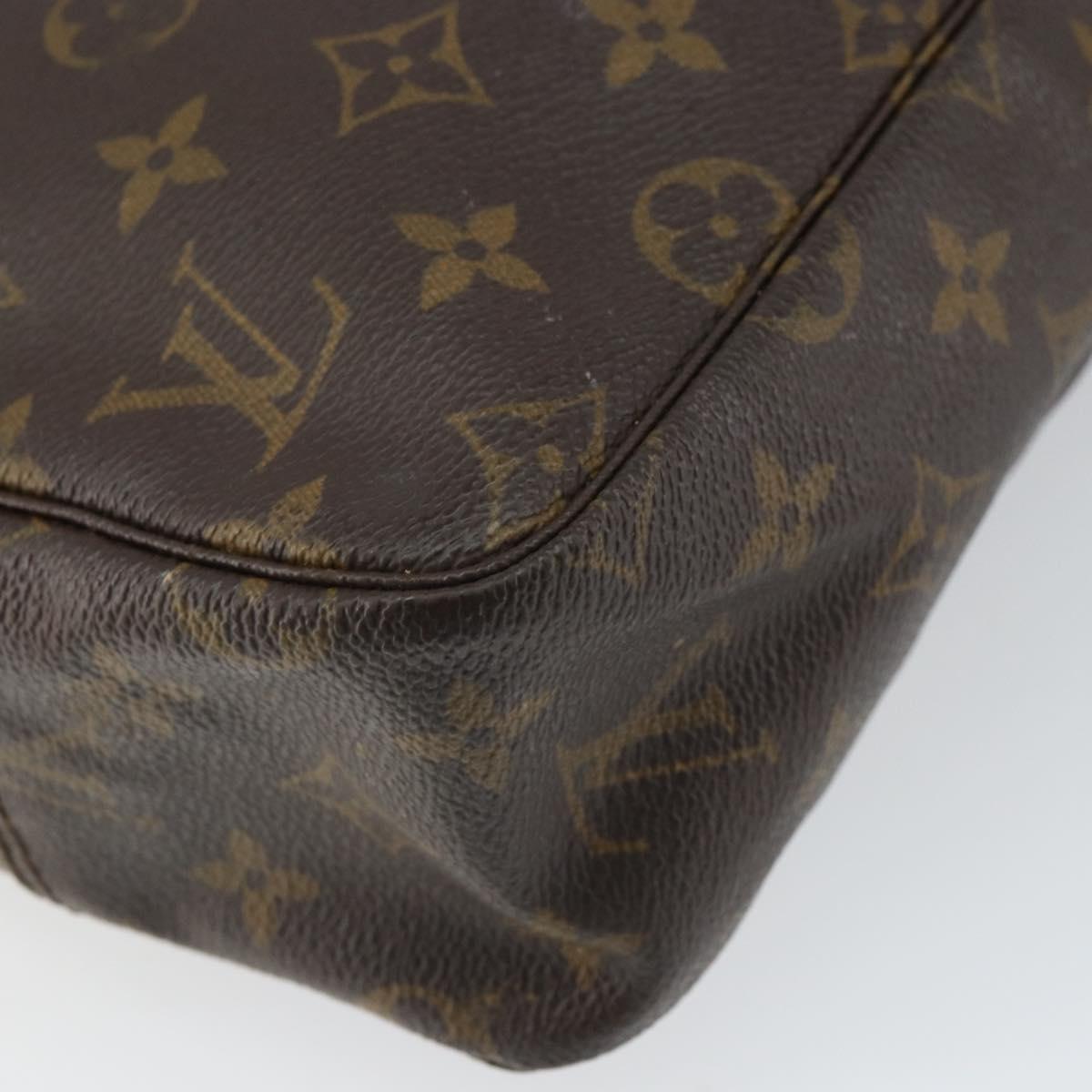 LOUIS VUITTON Monogram Trousse Toilette 28 Clutch Bag M47522 LV Auth ka1964