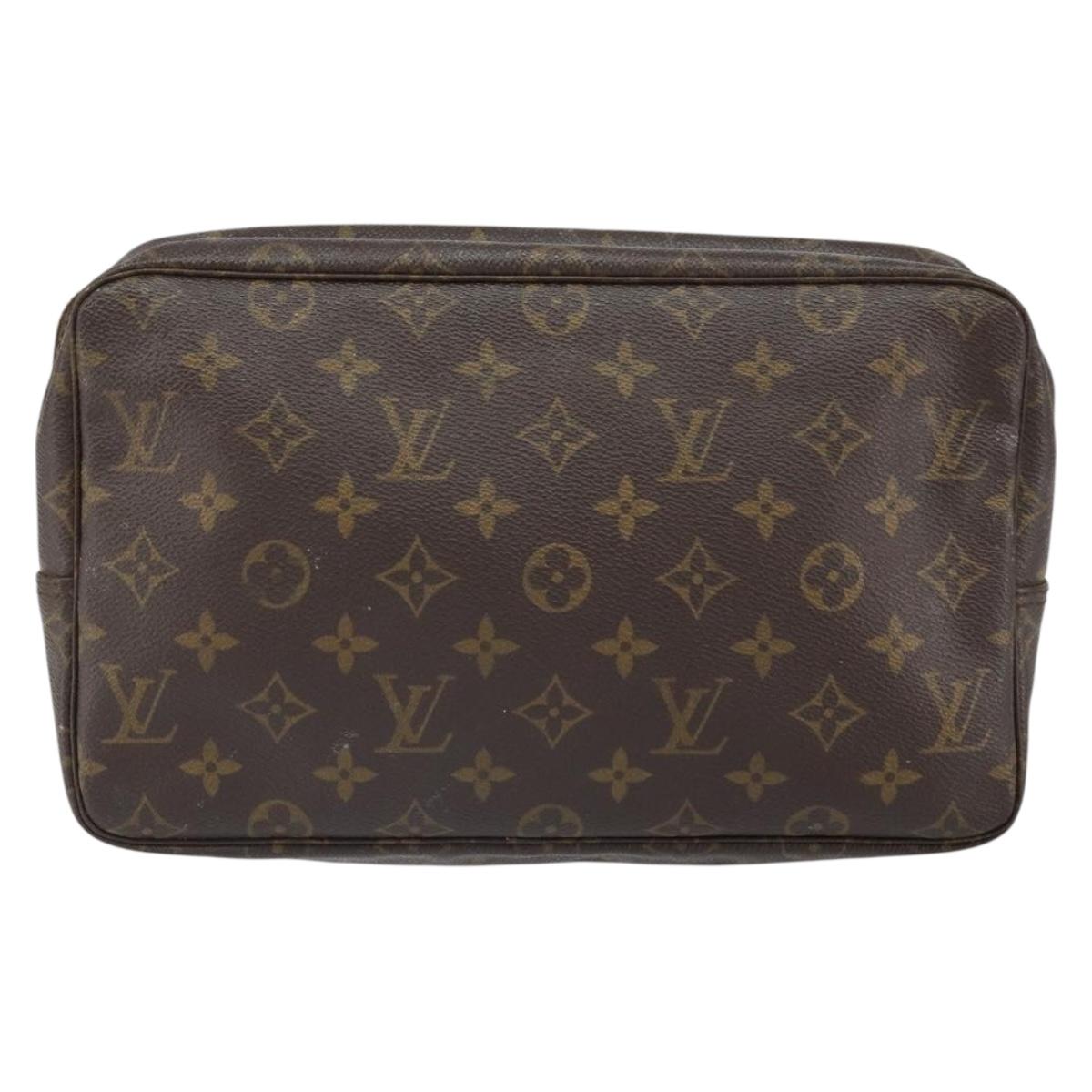 LOUIS VUITTON Monogram Trousse Toilette 28 Clutch Bag M47522 LV Auth ka1964