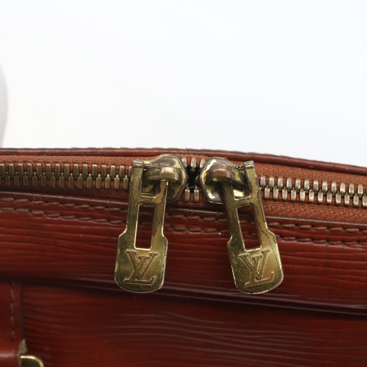 LOUIS VUITTON Epi Porte Documents Voyage Business Bag Brown M54478 Auth ka1969