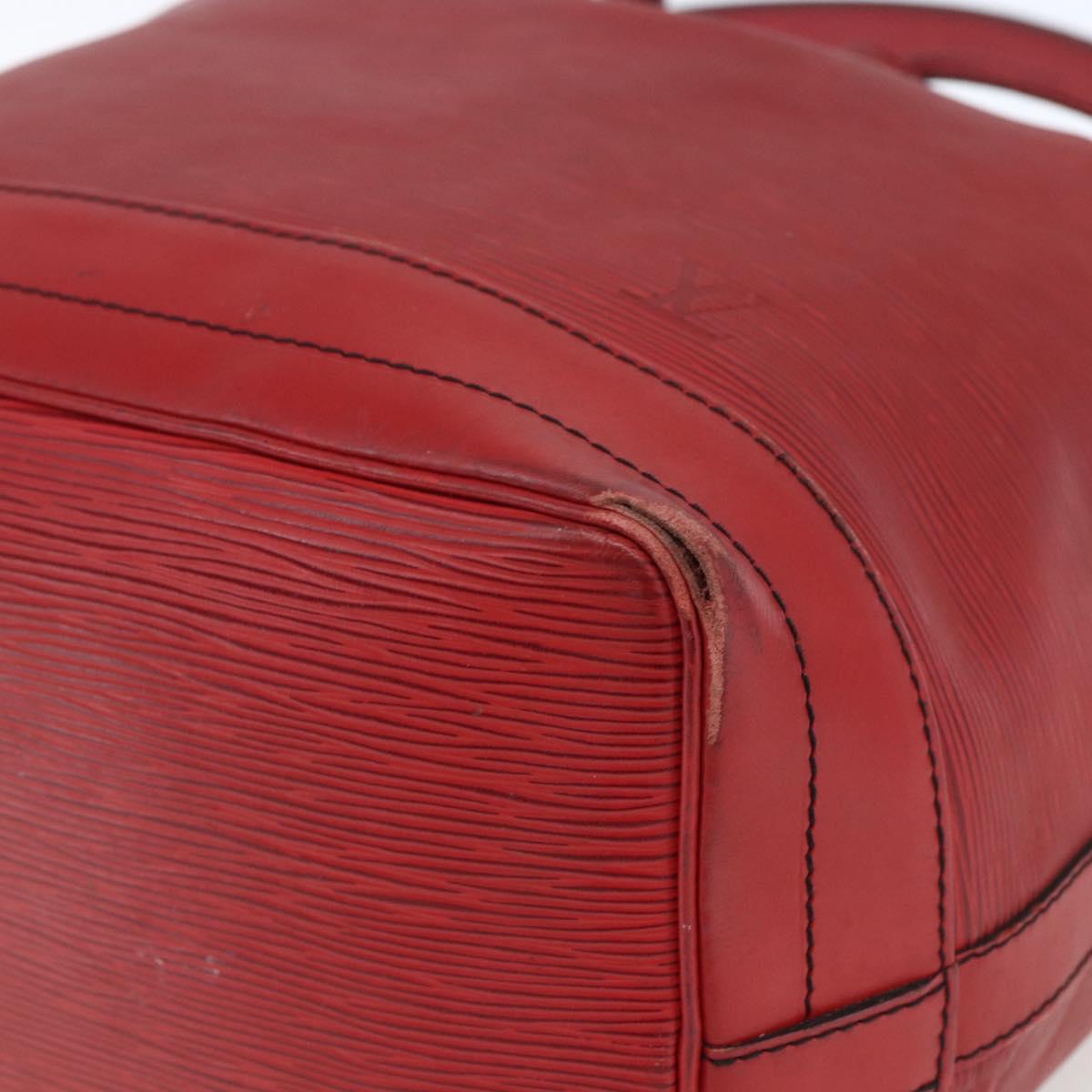 LOUIS VUITTON Epi Noe Shoulder Bag Red M44007 LV Auth ka1975