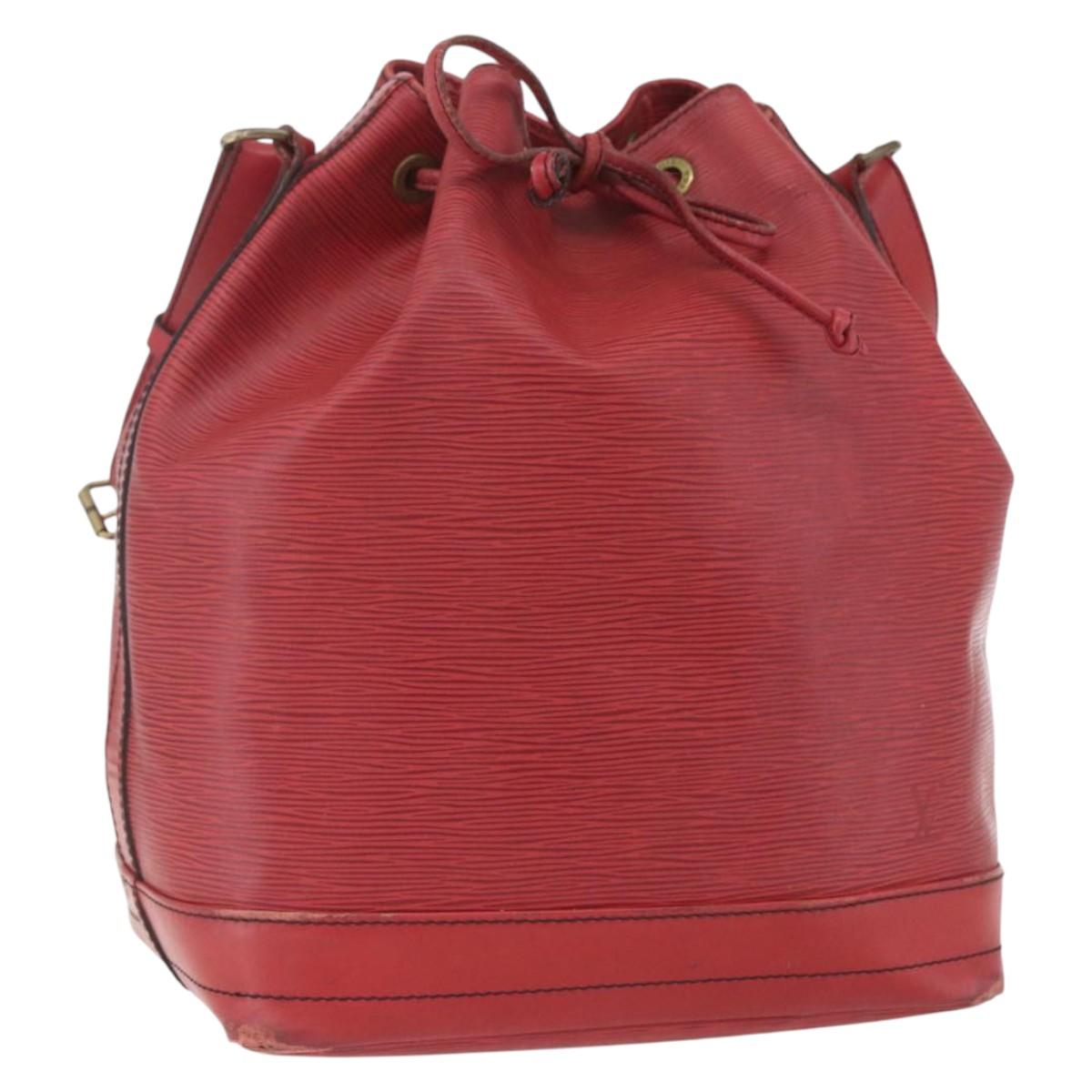 LOUIS VUITTON Epi Noe Shoulder Bag Red M44007 LV Auth ka1975