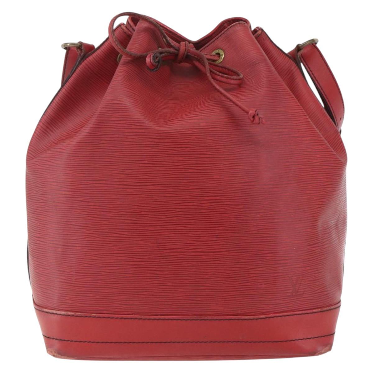 LOUIS VUITTON Epi Noe Shoulder Bag Red M44007 LV Auth ka1975
