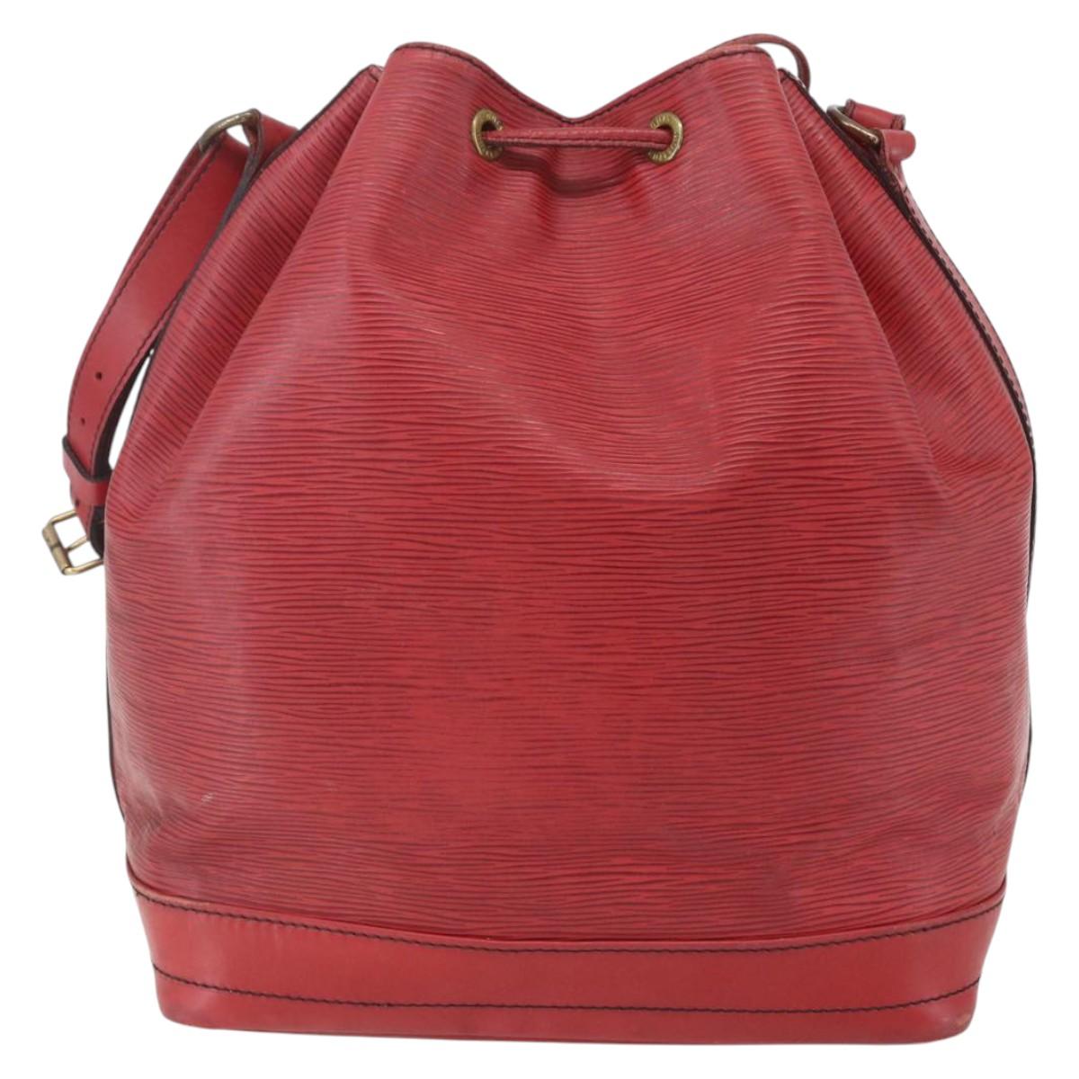 LOUIS VUITTON Epi Noe Shoulder Bag Red M44007 LV Auth ka1975