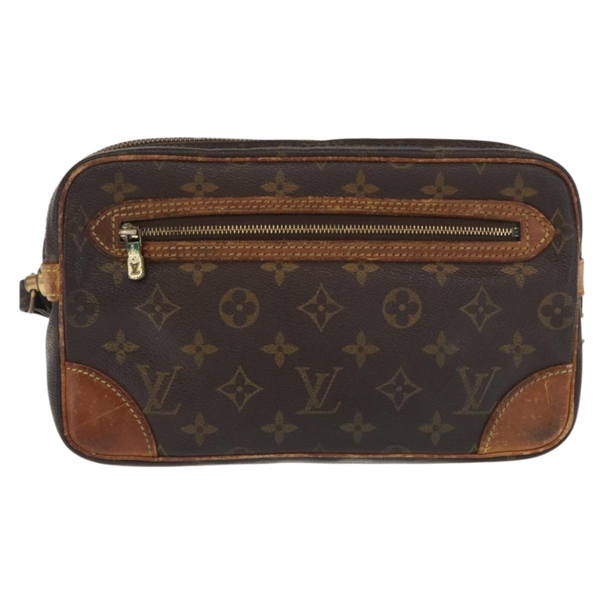 LOUIS VUITTON Monogram Marly Dragonne GM Clutch Bag M51825 LV Auth ka1977