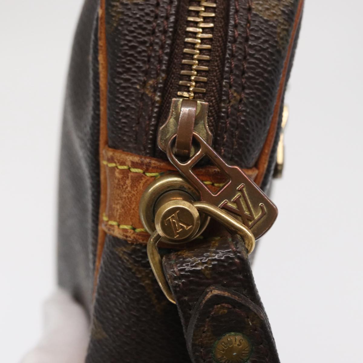 LOUIS VUITTON Monogram Marly Dragonne GM Clutch Bag M51825 LV Auth ka1979