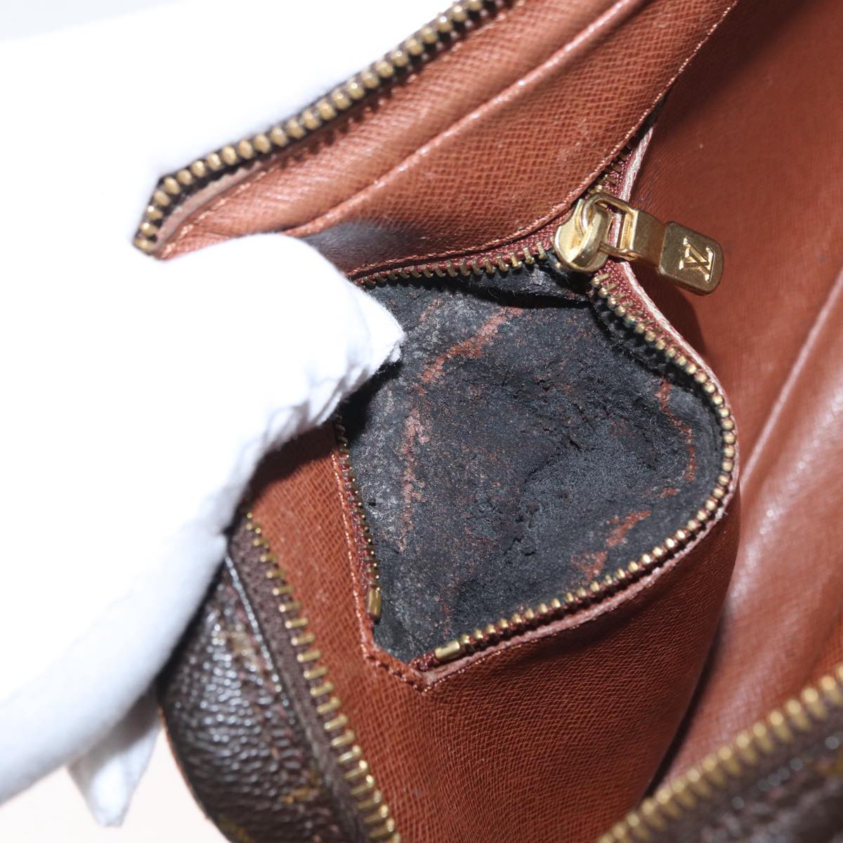 LOUIS VUITTON Monogram Marly Dragonne GM Clutch Bag M51825 LV Auth ka1979