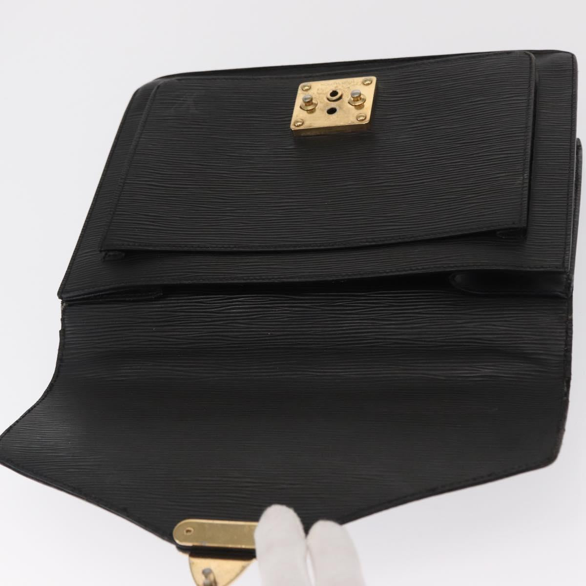 LOUIS VUITTON Epi Monceau 28 Hand Bag Black M52122 LV Auth ka1983