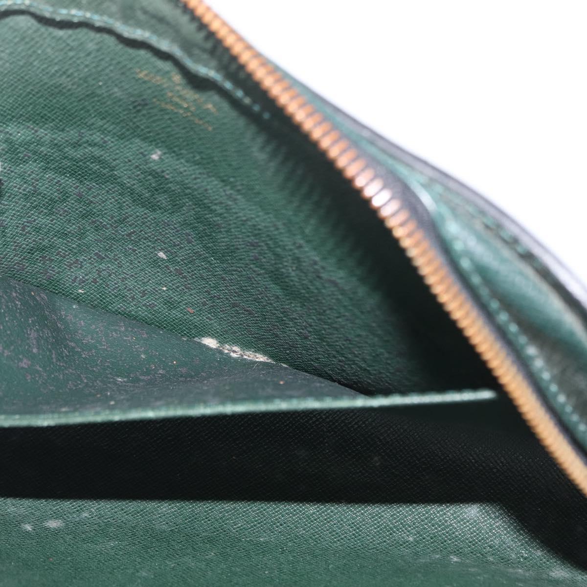 LOUIS VUITTON Taiga Baikal Clutch Bag Epicea M30184 LV Auth ka1986