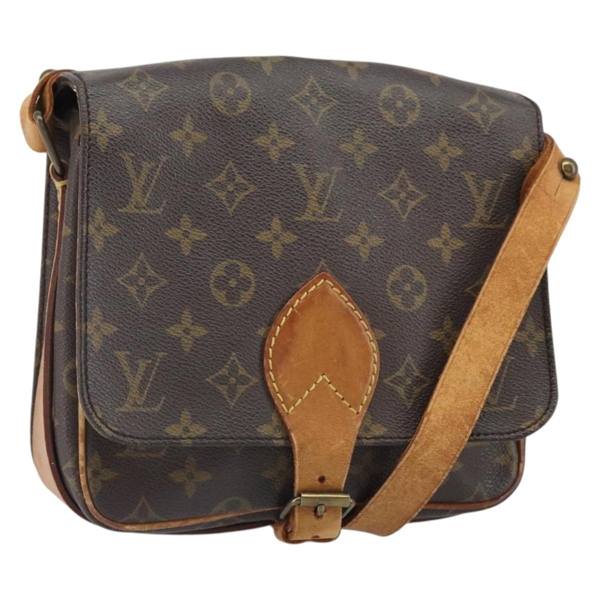 LOUIS VUITTON Monogram Cartouchiere MM Shoulder Bag M51253 LV Auth ka1989