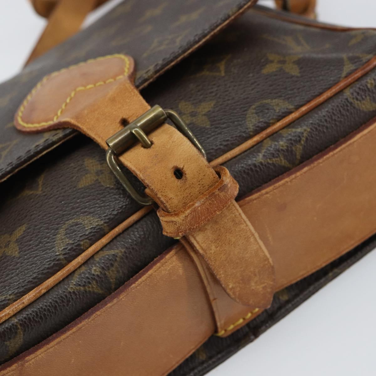 LOUIS VUITTON Monogram Cartouchiere MM Shoulder Bag M51253 LV Auth ka1989