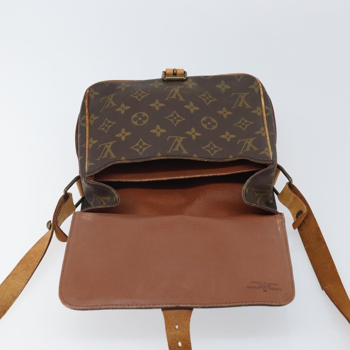 LOUIS VUITTON Monogram Cartouchiere MM Shoulder Bag M51253 LV Auth ka1989