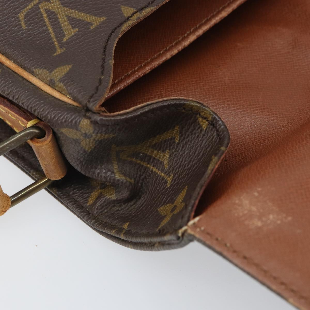 LOUIS VUITTON Monogram Cartouchiere MM Shoulder Bag M51253 LV Auth ka1989