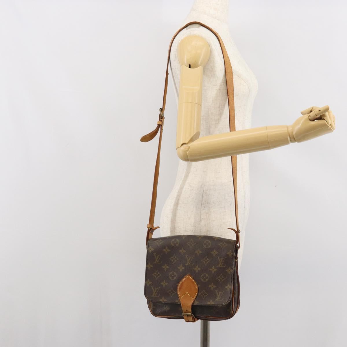 LOUIS VUITTON Monogram Cartouchiere MM Shoulder Bag M51253 LV Auth ka1989