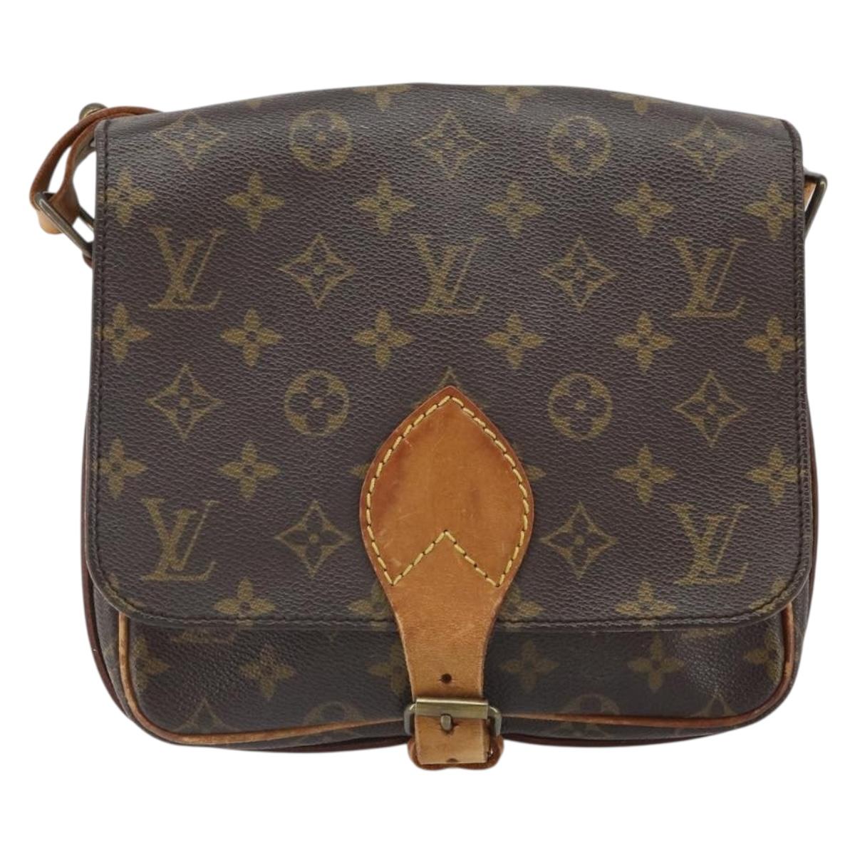 LOUIS VUITTON Monogram Cartouchiere MM Shoulder Bag M51253 LV Auth ka1989
