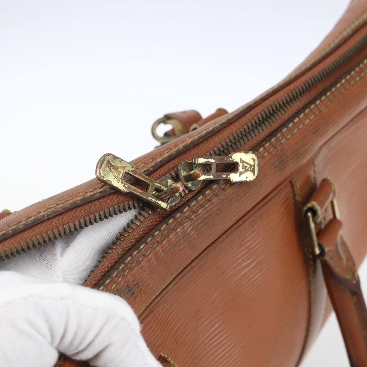 LOUIS VUITTON Epi Porte Documents Voyage Business Bag Brown M54478 Auth ka1990