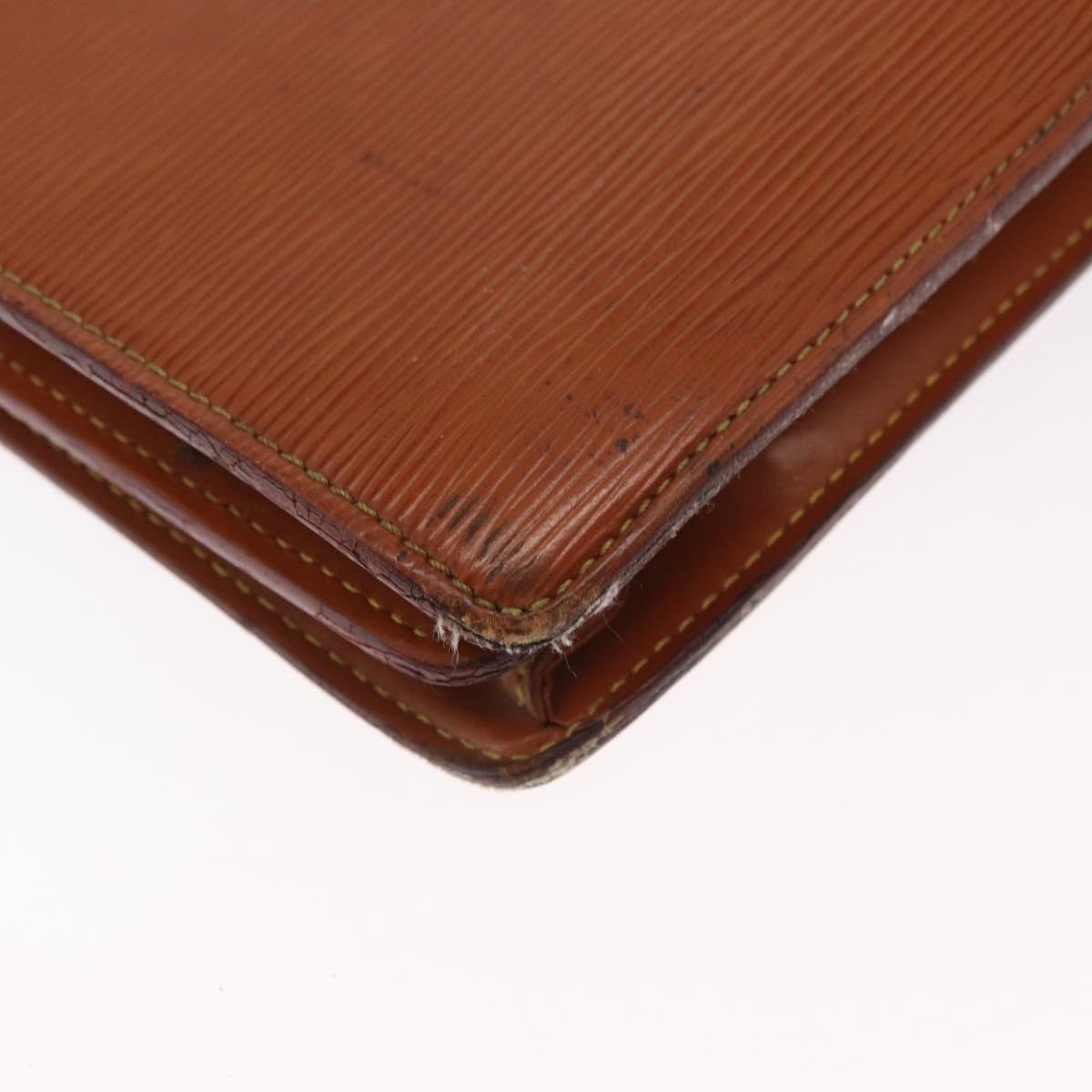LOUIS VUITTON Epi Serviette Conseiller Briefcase Zipangu Gold M54428 Auth ka1991