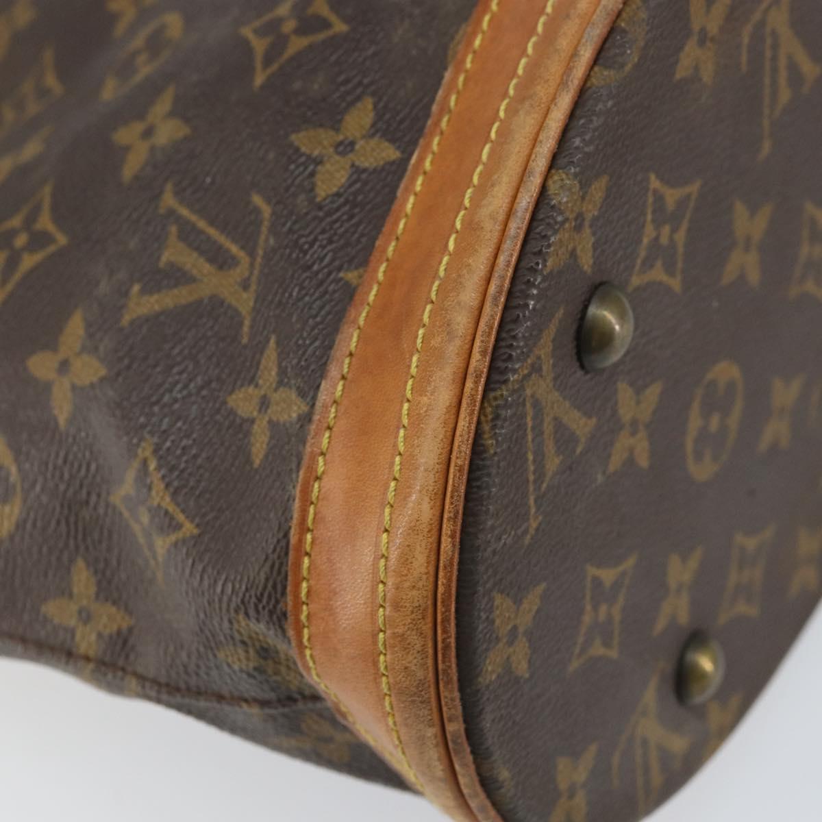 LOUIS VUITTON Monogram Bucket PM Shoulder Bag M42238 LV Auth ka1993