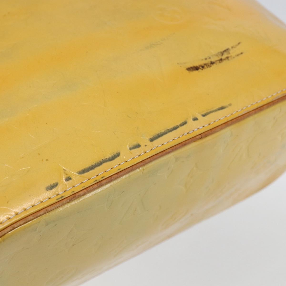 LOUIS VUITTON Monogram Vernis Houston Hand Bag Gris M91053 LV Auth ka1997