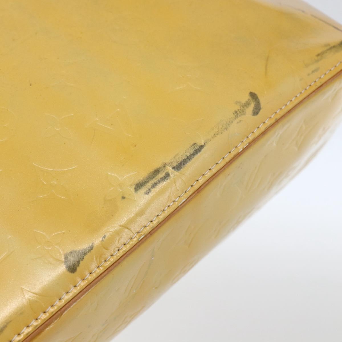 LOUIS VUITTON Monogram Vernis Houston Hand Bag Gris M91053 LV Auth ka1997