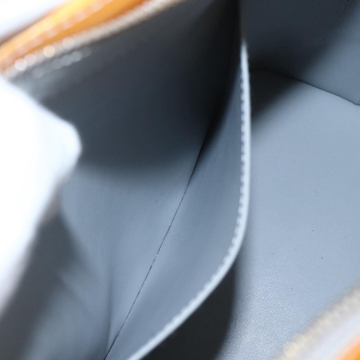 LOUIS VUITTON Monogram Vernis Houston Hand Bag Gris M91053 LV Auth ka1997