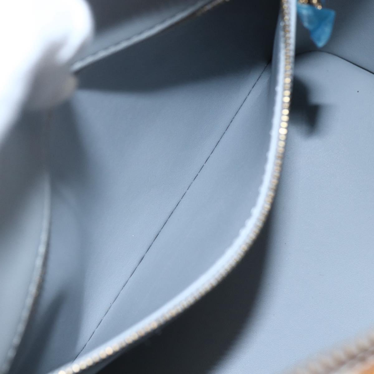 LOUIS VUITTON Monogram Vernis Houston Hand Bag Gris M91053 LV Auth ka1997