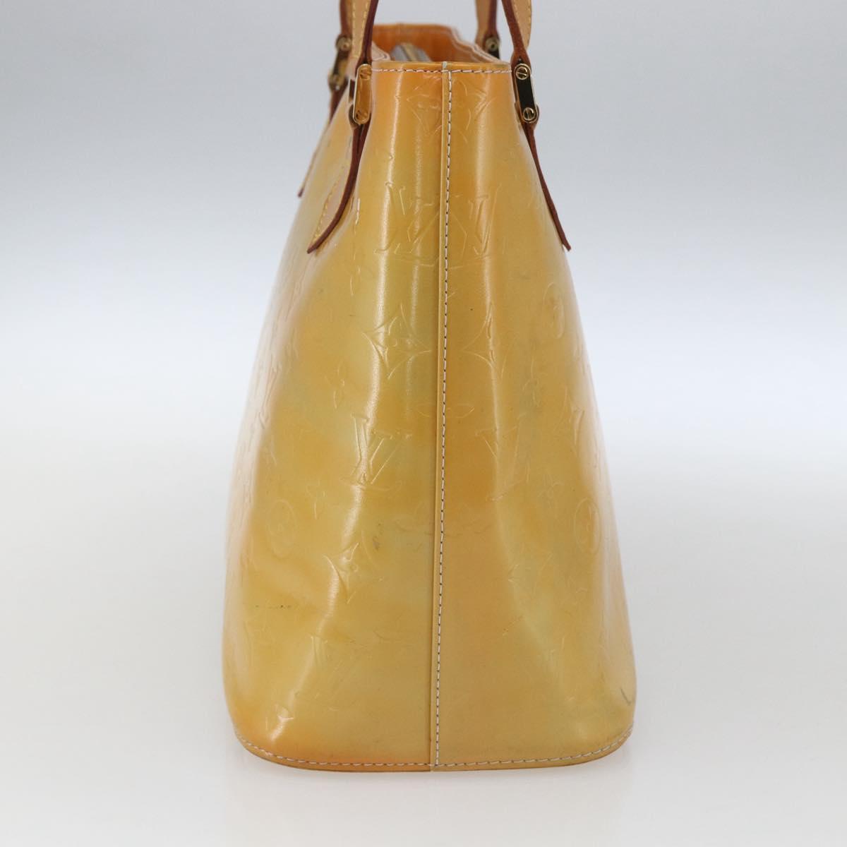 LOUIS VUITTON Monogram Vernis Houston Hand Bag Gris M91053 LV Auth ka1997