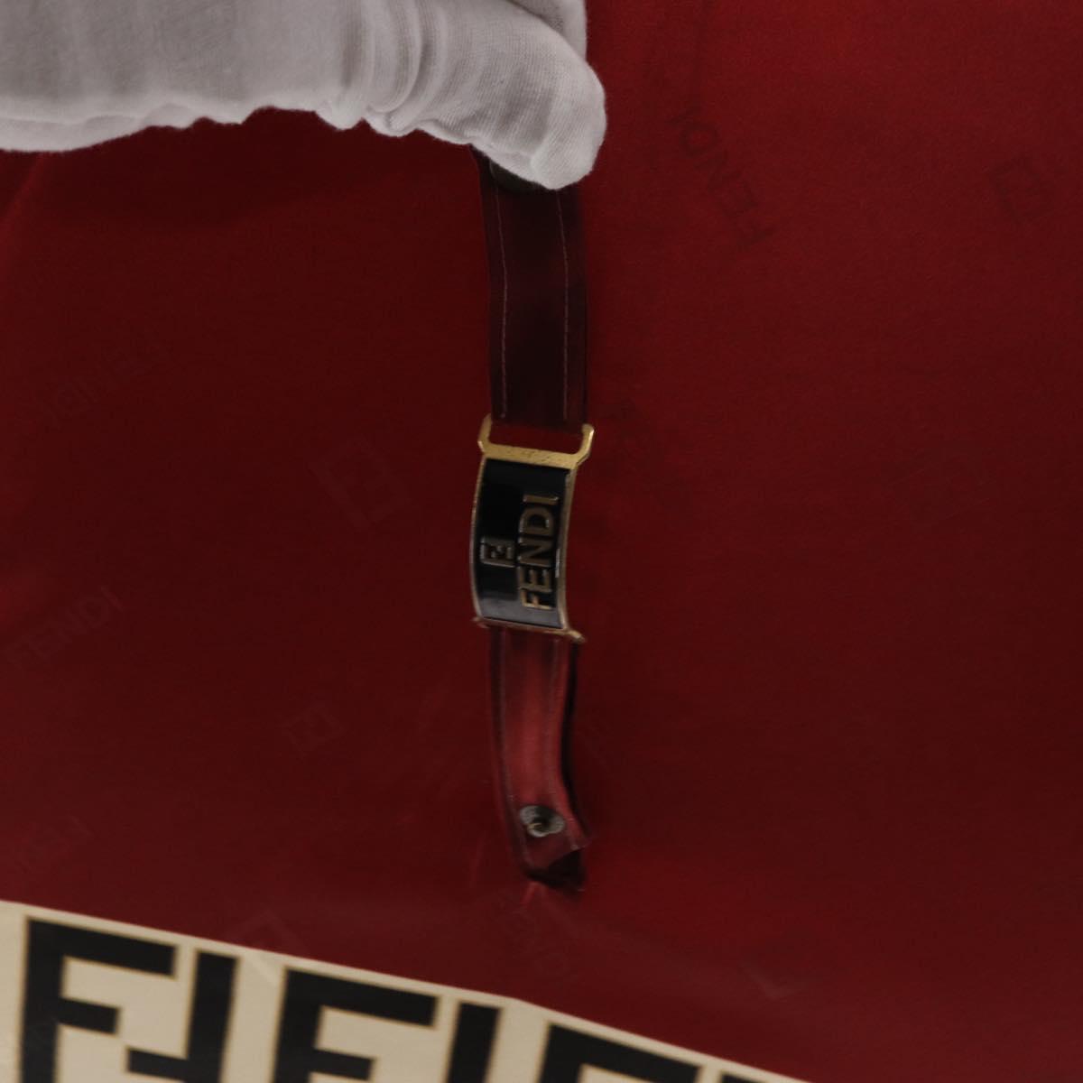 FENDI Zucca Umbrella Nylon Bordeaux Auth ka200