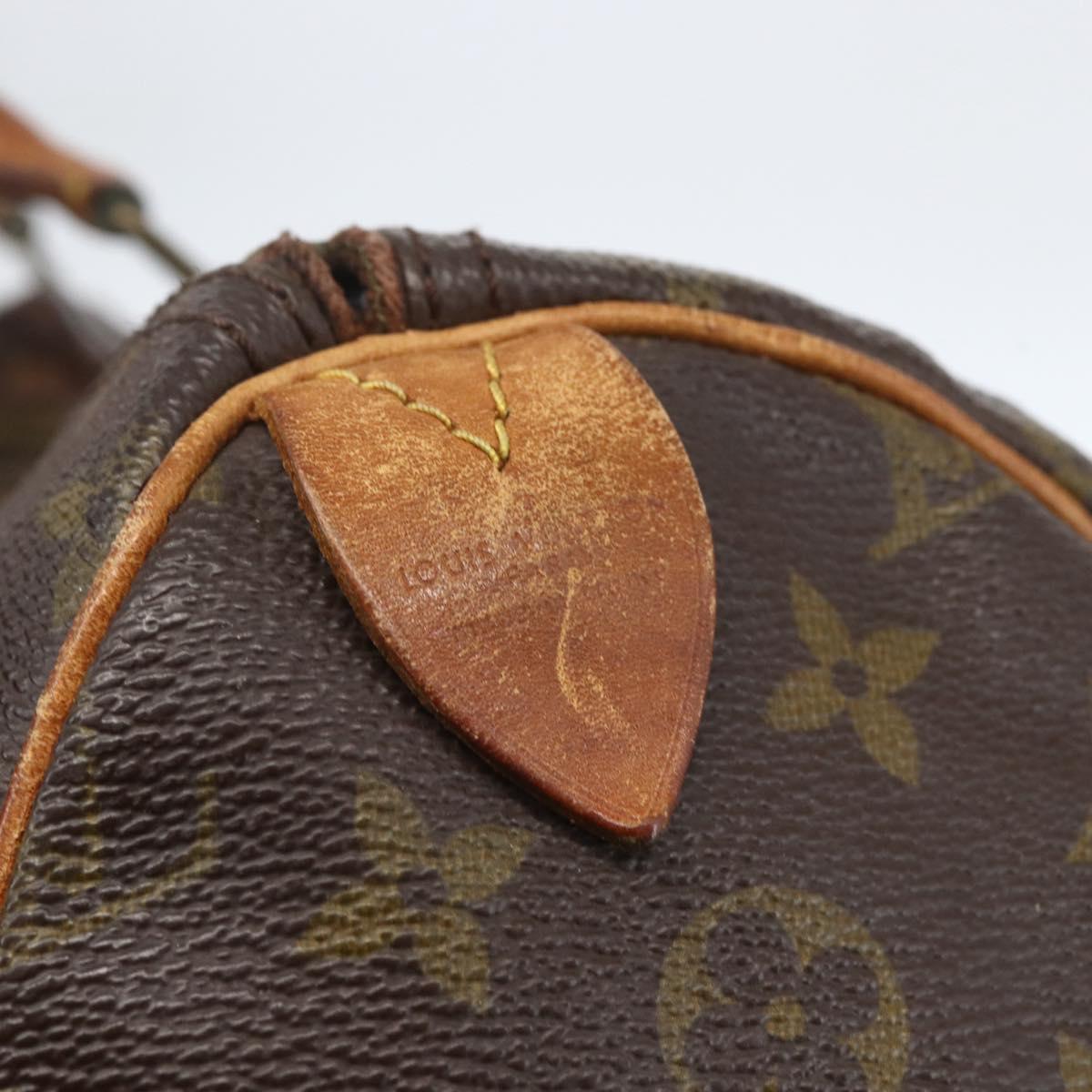 LOUIS VUITTON Monogram Speedy 30 Hand Bag M41526 LV Auth ka2002
