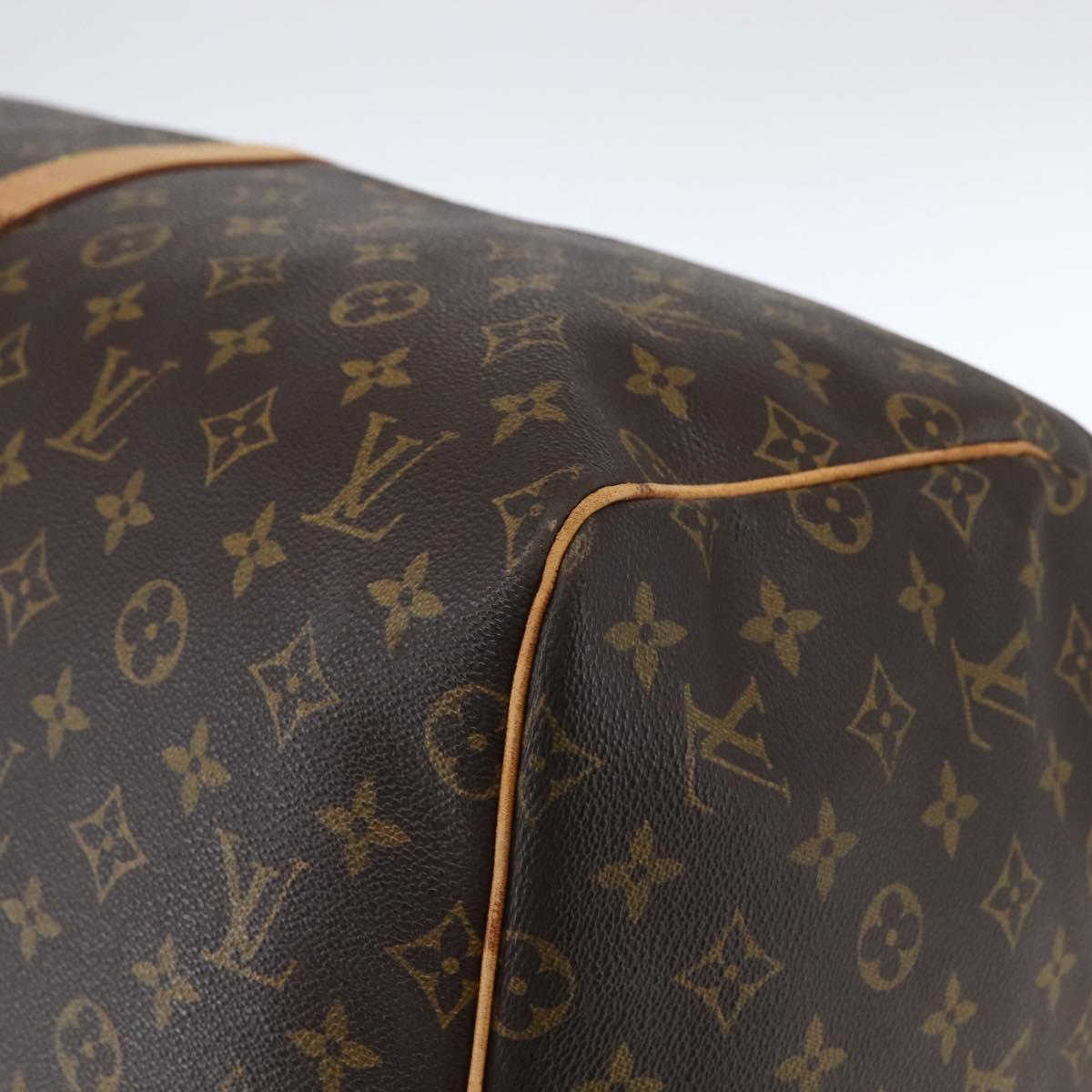 LOUIS VUITTON Monogram Keepall 55 Boston Bag M41424 LV Auth ka2011