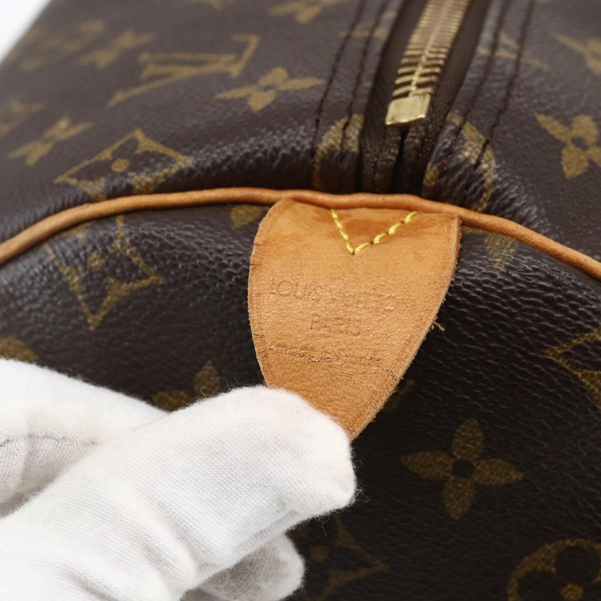 LOUIS VUITTON Monogram Keepall 55 Boston Bag M41424 LV Auth ka2011