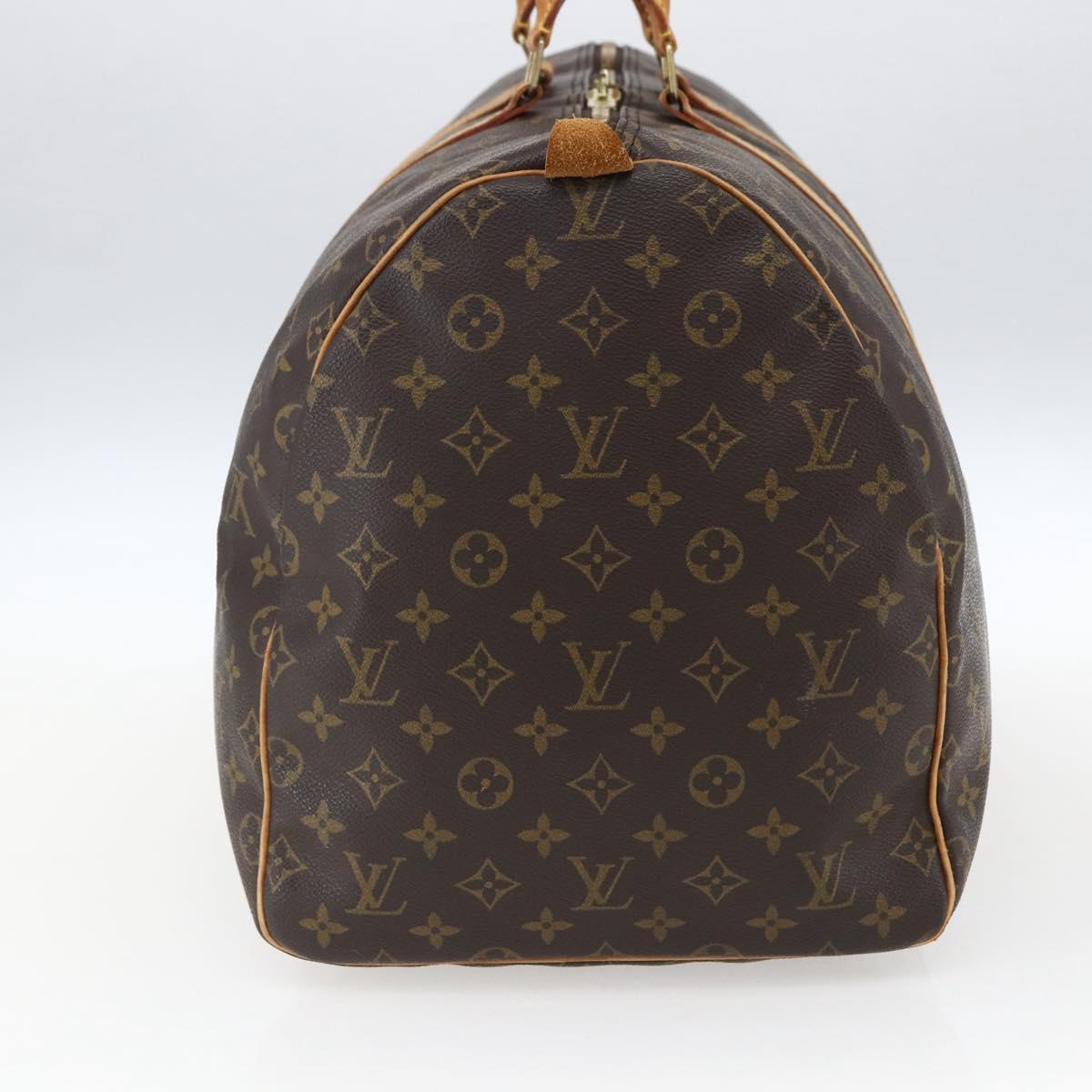 LOUIS VUITTON Monogram Keepall 55 Boston Bag M41424 LV Auth ka2011