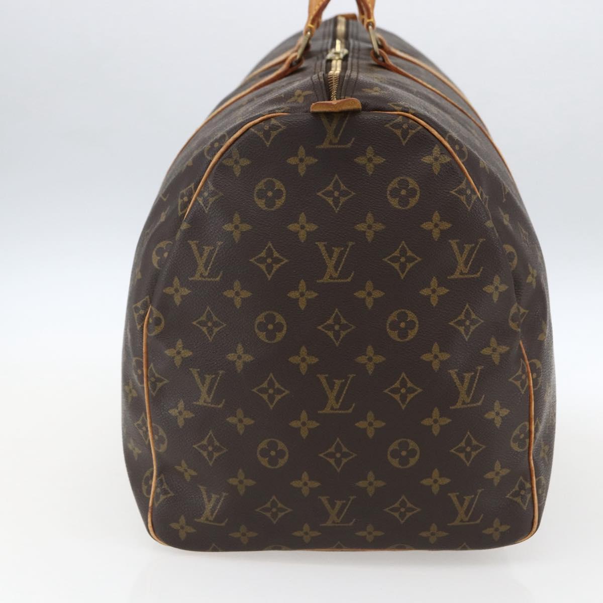 LOUIS VUITTON Monogram Keepall 55 Boston Bag M41424 LV Auth ka2011