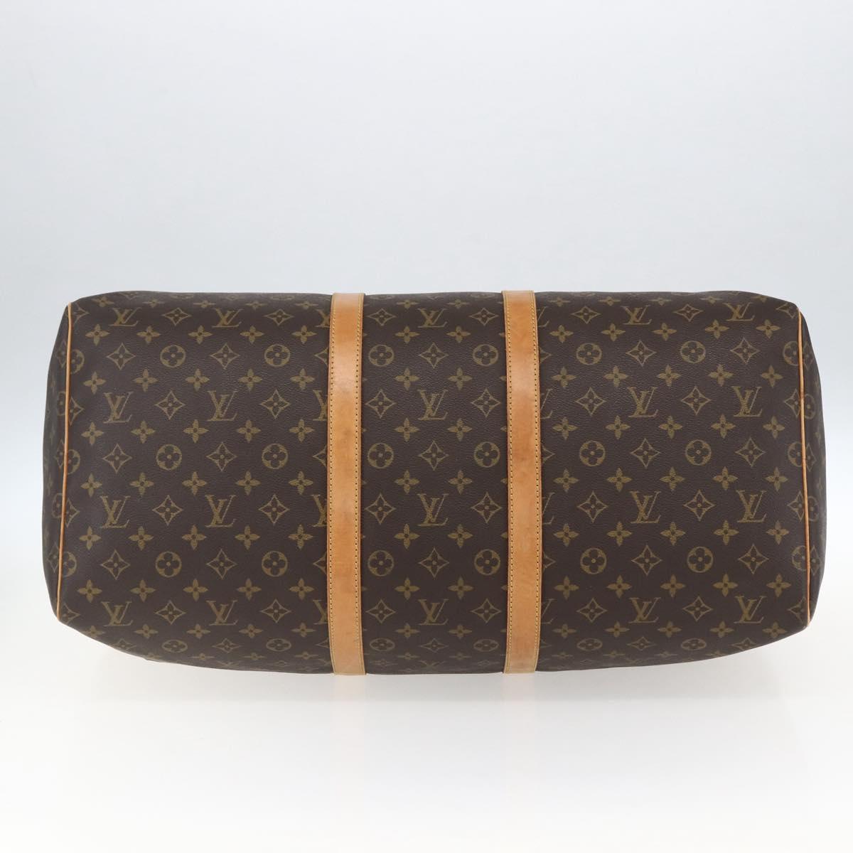 LOUIS VUITTON Monogram Keepall 55 Boston Bag M41424 LV Auth ka2011