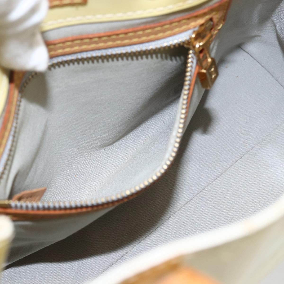 LOUIS VUITTON Monogram Vernis Reade PM Hand Bag Perle M91336 LV Auth ka2021
