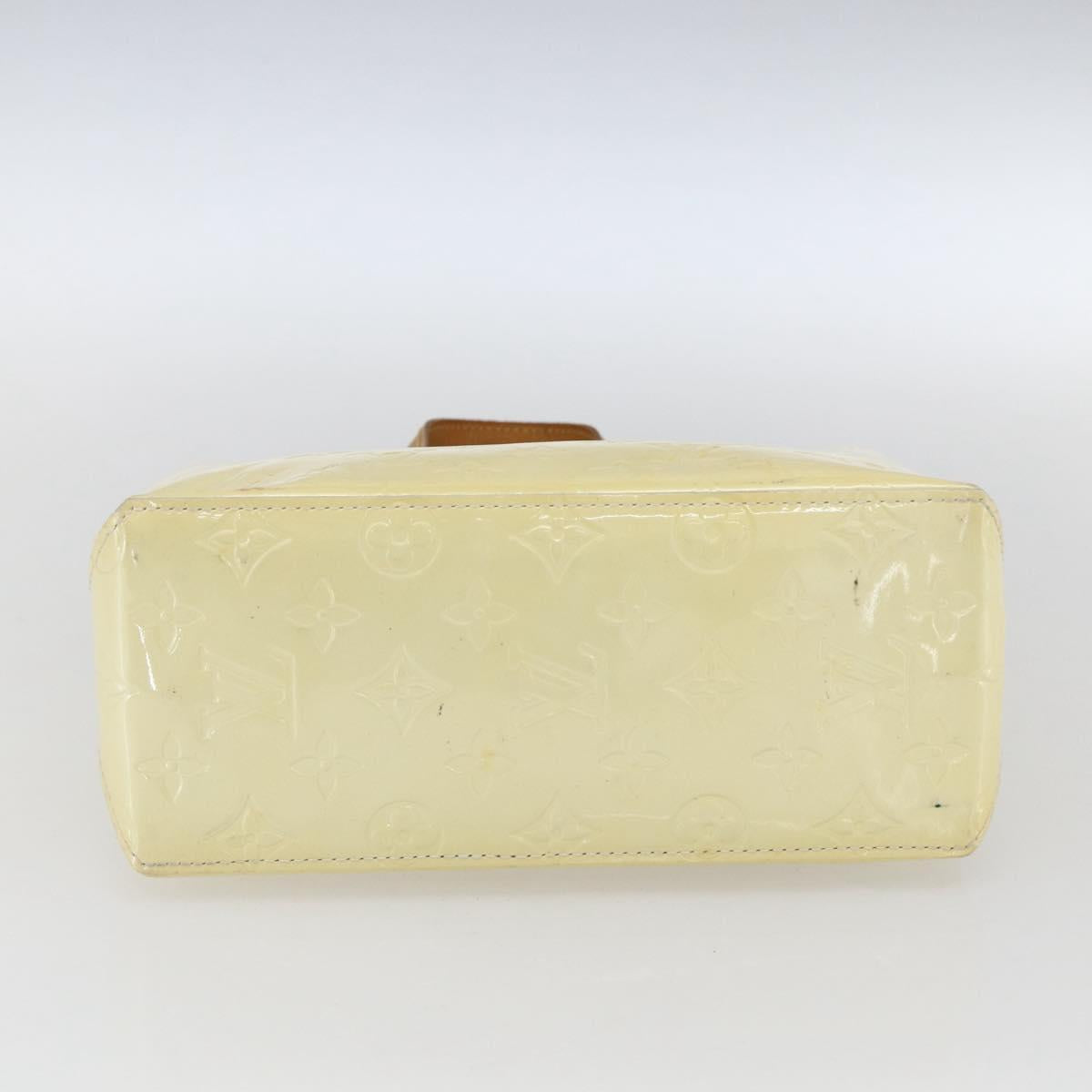 LOUIS VUITTON Monogram Vernis Reade PM Hand Bag Perle M91336 LV Auth ka2021