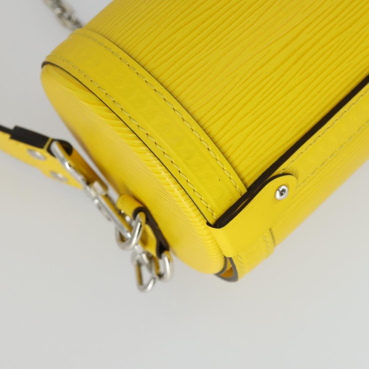 LOUIS VUITTON Epi Papillon Trunk Shoulder Bag Yellow M58647 LV Auth ka2029SAM