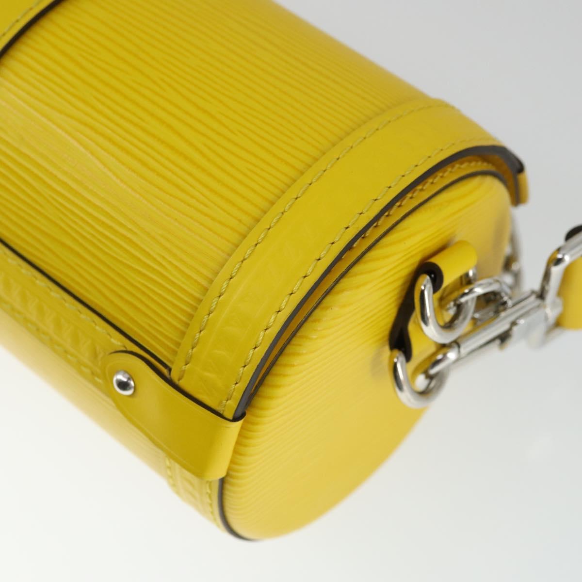 LOUIS VUITTON Epi Papillon Trunk Shoulder Bag Yellow M58647 LV Auth ka2029SAM