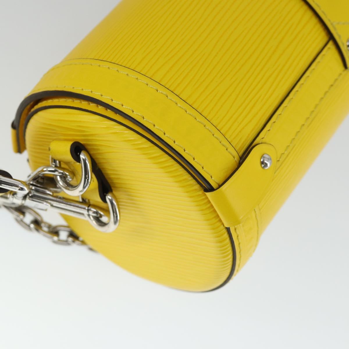 LOUIS VUITTON Epi Papillon Trunk Shoulder Bag Yellow M58647 LV Auth ka2029SAM