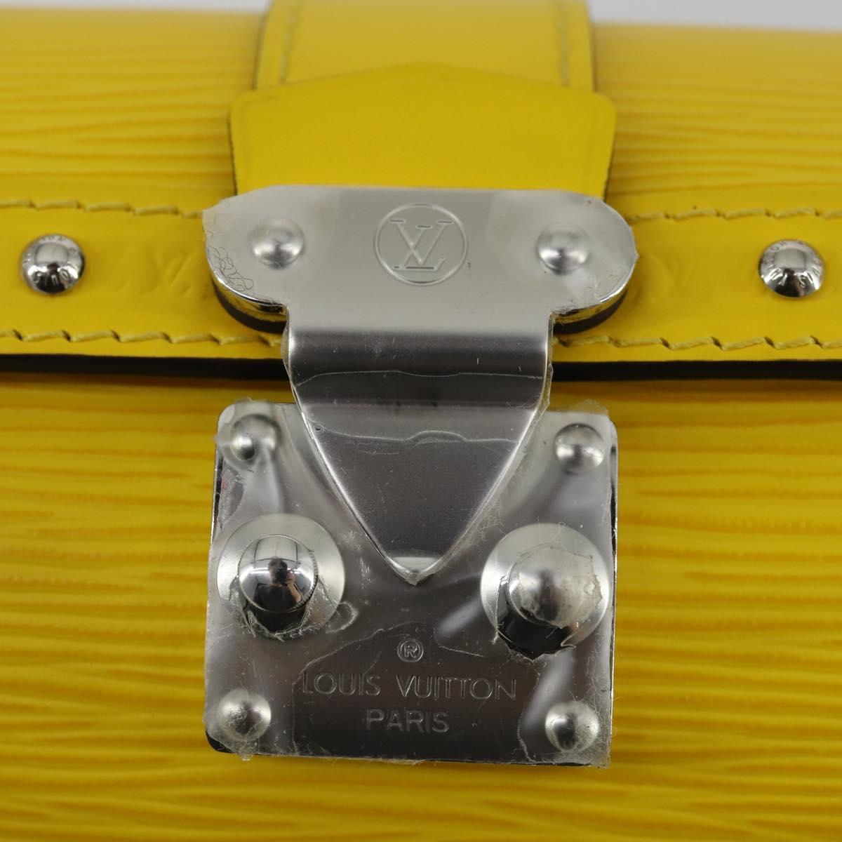 LOUIS VUITTON Epi Papillon Trunk Shoulder Bag Yellow M58647 LV Auth ka2029SAM