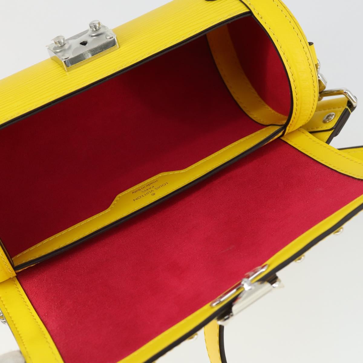 LOUIS VUITTON Epi Papillon Trunk Shoulder Bag Yellow M58647 LV Auth ka2029SAM