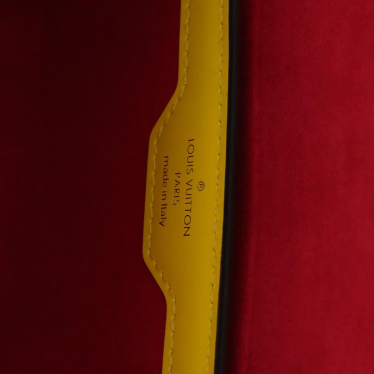 LOUIS VUITTON Epi Papillon Trunk Shoulder Bag Yellow M58647 LV Auth ka2029SAM