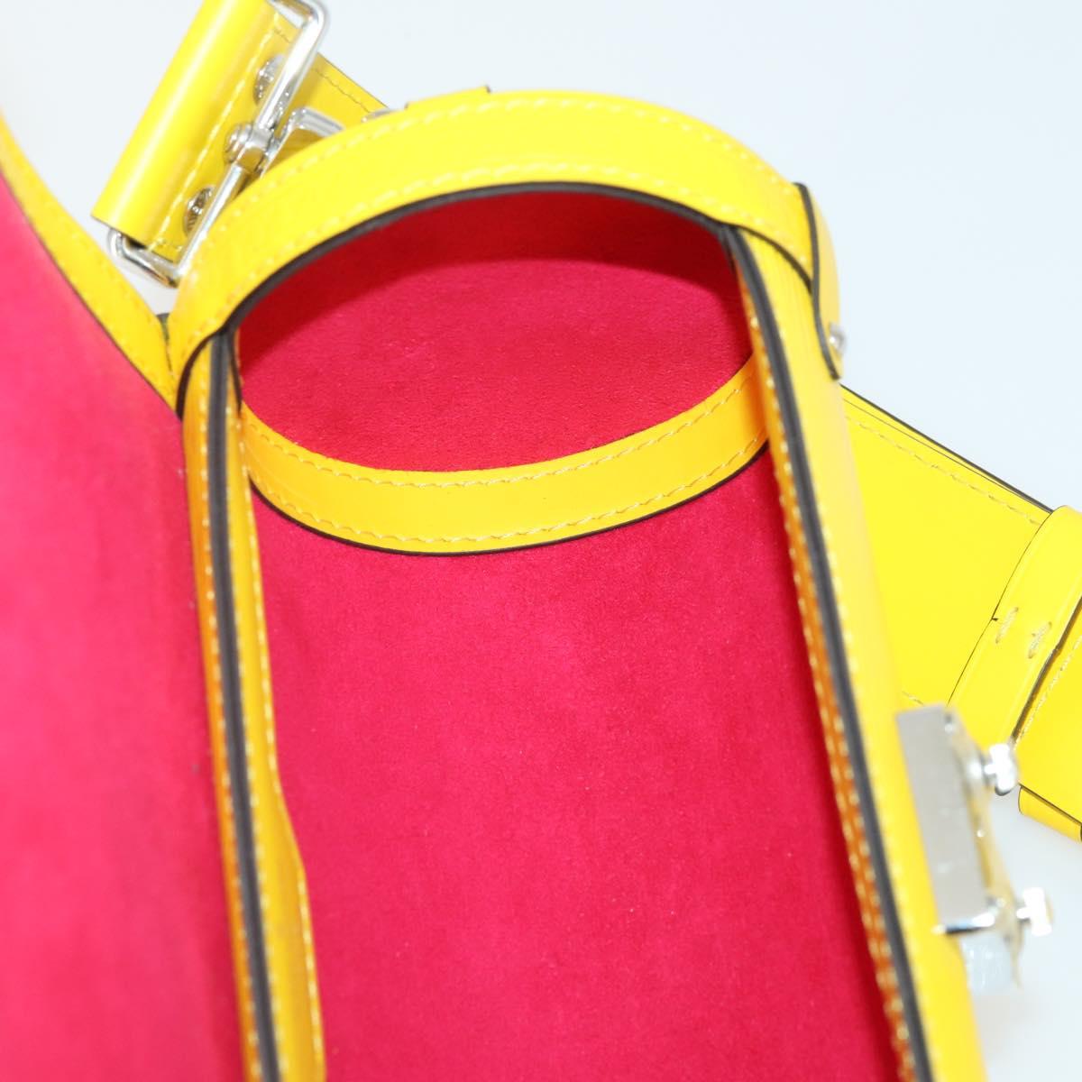 LOUIS VUITTON Epi Papillon Trunk Shoulder Bag Yellow M58647 LV Auth ka2029SAM