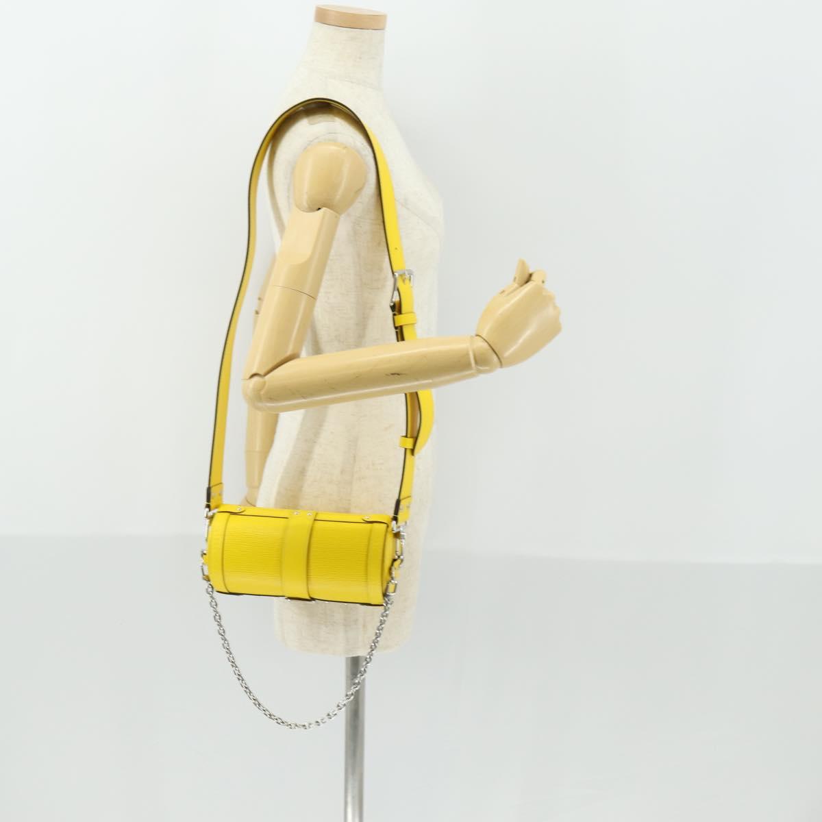 LOUIS VUITTON Epi Papillon Trunk Shoulder Bag Yellow M58647 LV Auth ka2029SAM