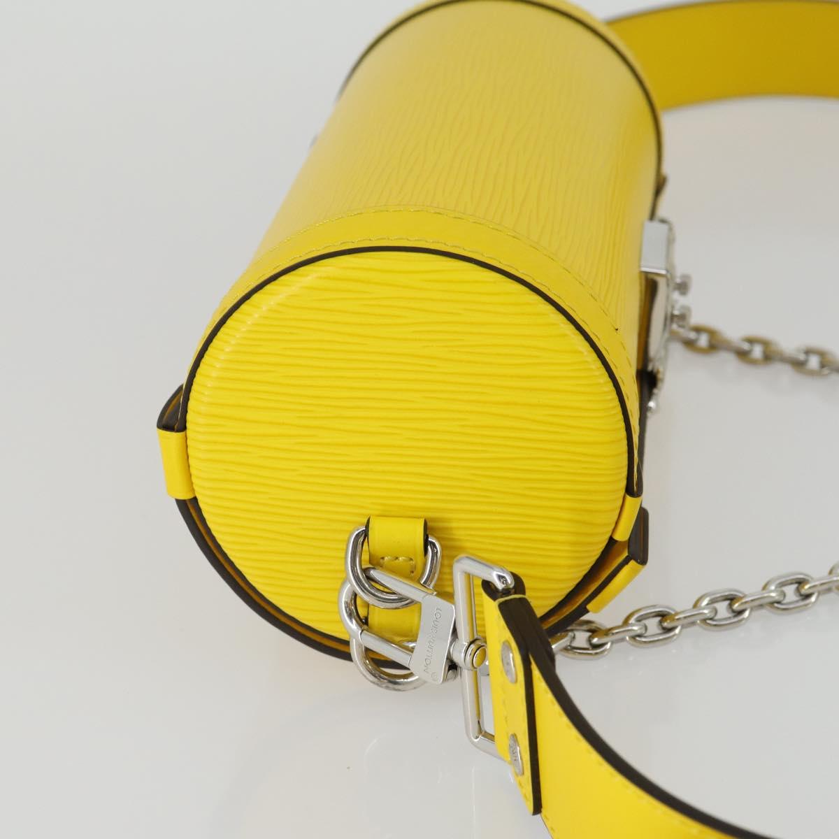 LOUIS VUITTON Epi Papillon Trunk Shoulder Bag Yellow M58647 LV Auth ka2029SAM
