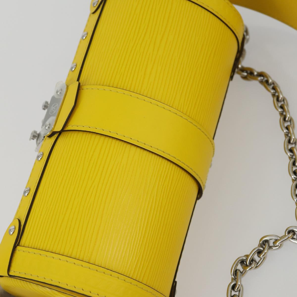 LOUIS VUITTON Epi Papillon Trunk Shoulder Bag Yellow M58647 LV Auth ka2029SAM