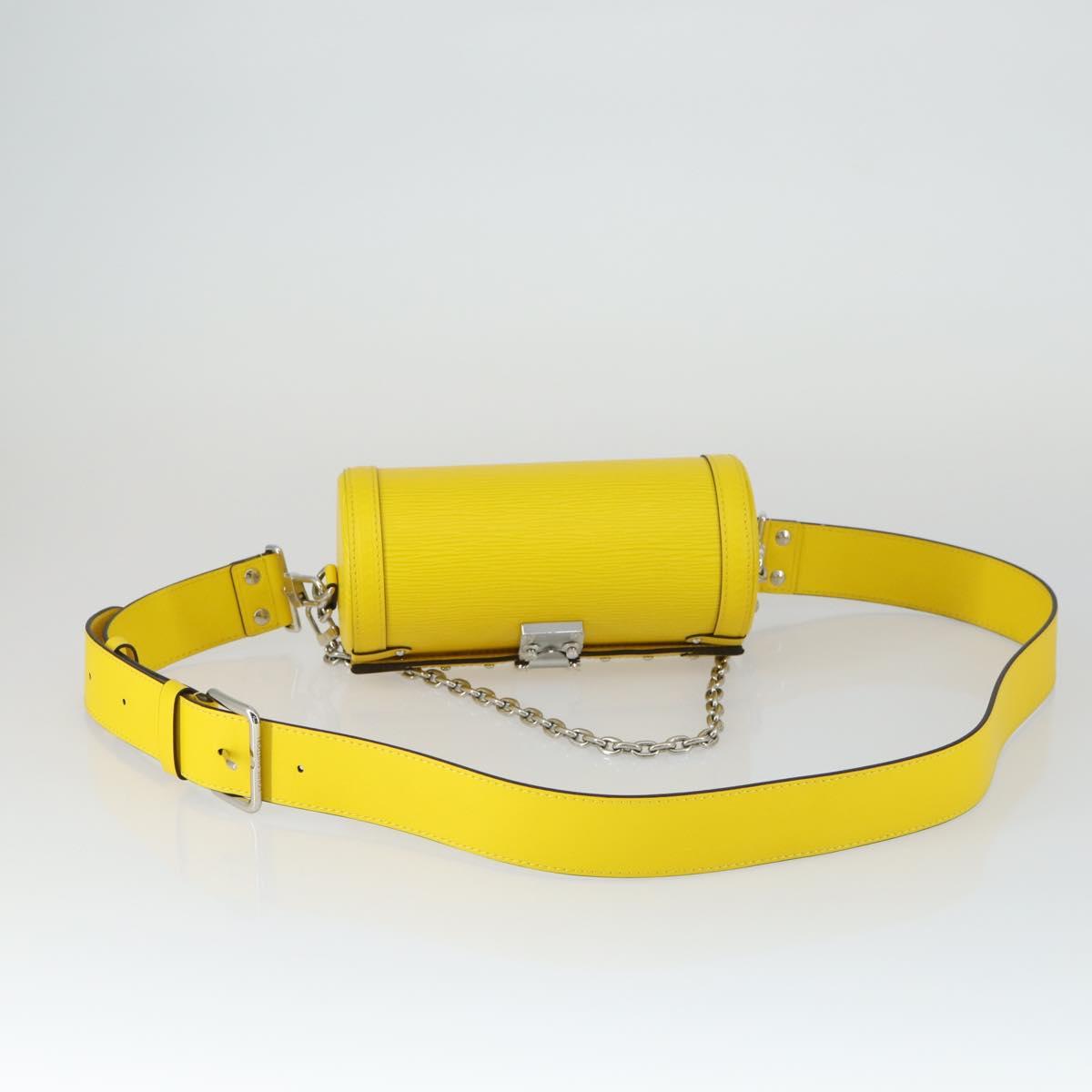 LOUIS VUITTON Epi Papillon Trunk Shoulder Bag Yellow M58647 LV Auth ka2029SAM
