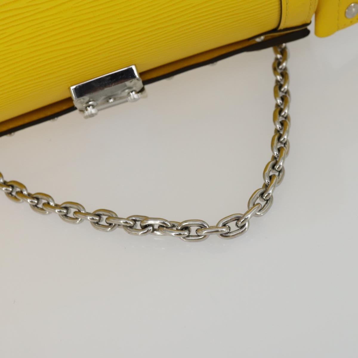 LOUIS VUITTON Epi Papillon Trunk Shoulder Bag Yellow M58647 LV Auth ka2029SAM